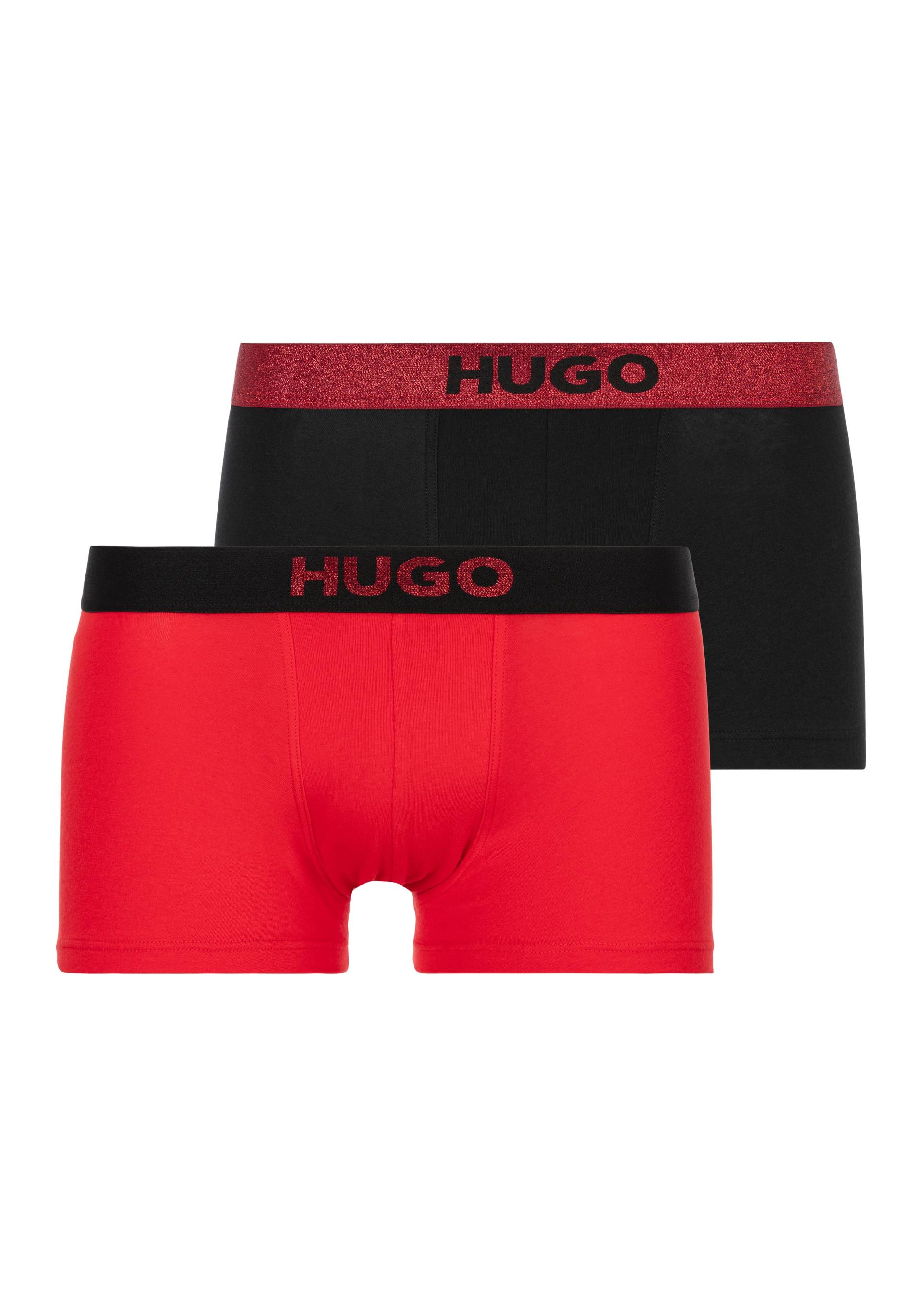 HUGO Underwear Trunk, (Set, 2), mit angesetztem Bund von HUGO Underwear