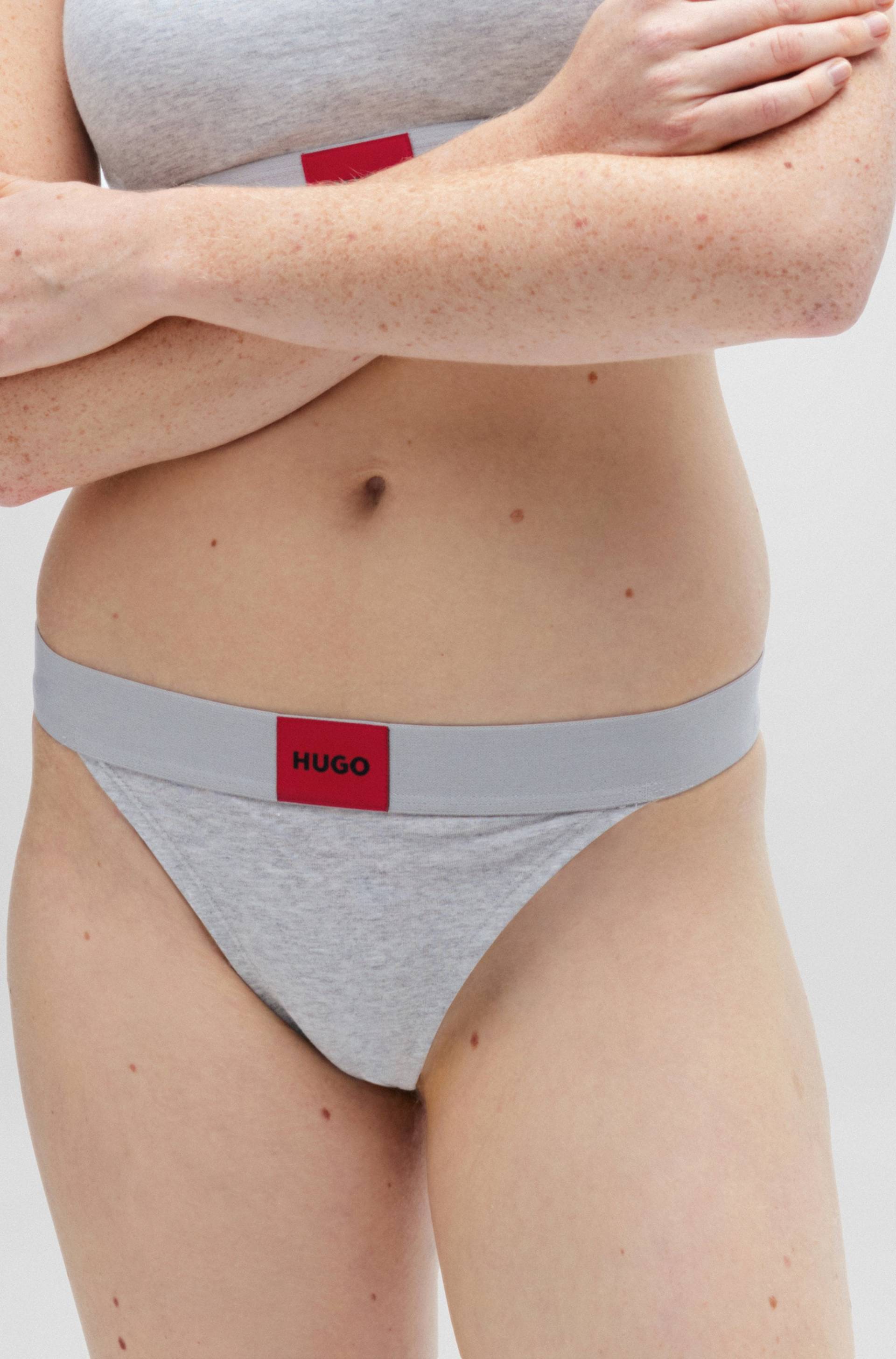 HUGO Underwear String »RED LABEL«, mit Logo auf dem elastischen Bund von HUGO Underwear