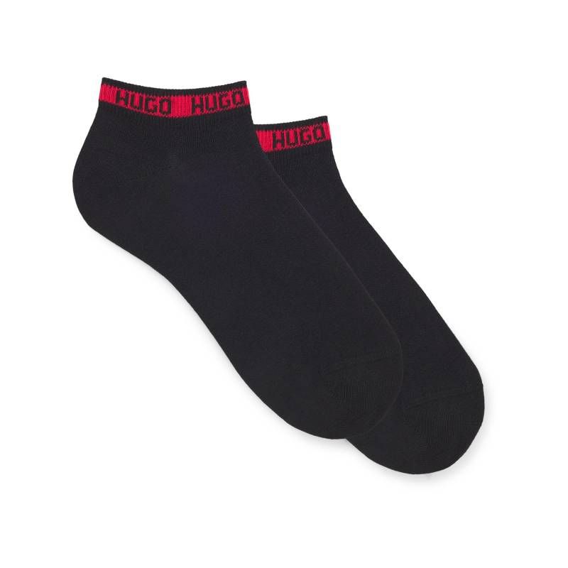 Duopack, Sneaker Socken Herren Black 39-42 von HUGO