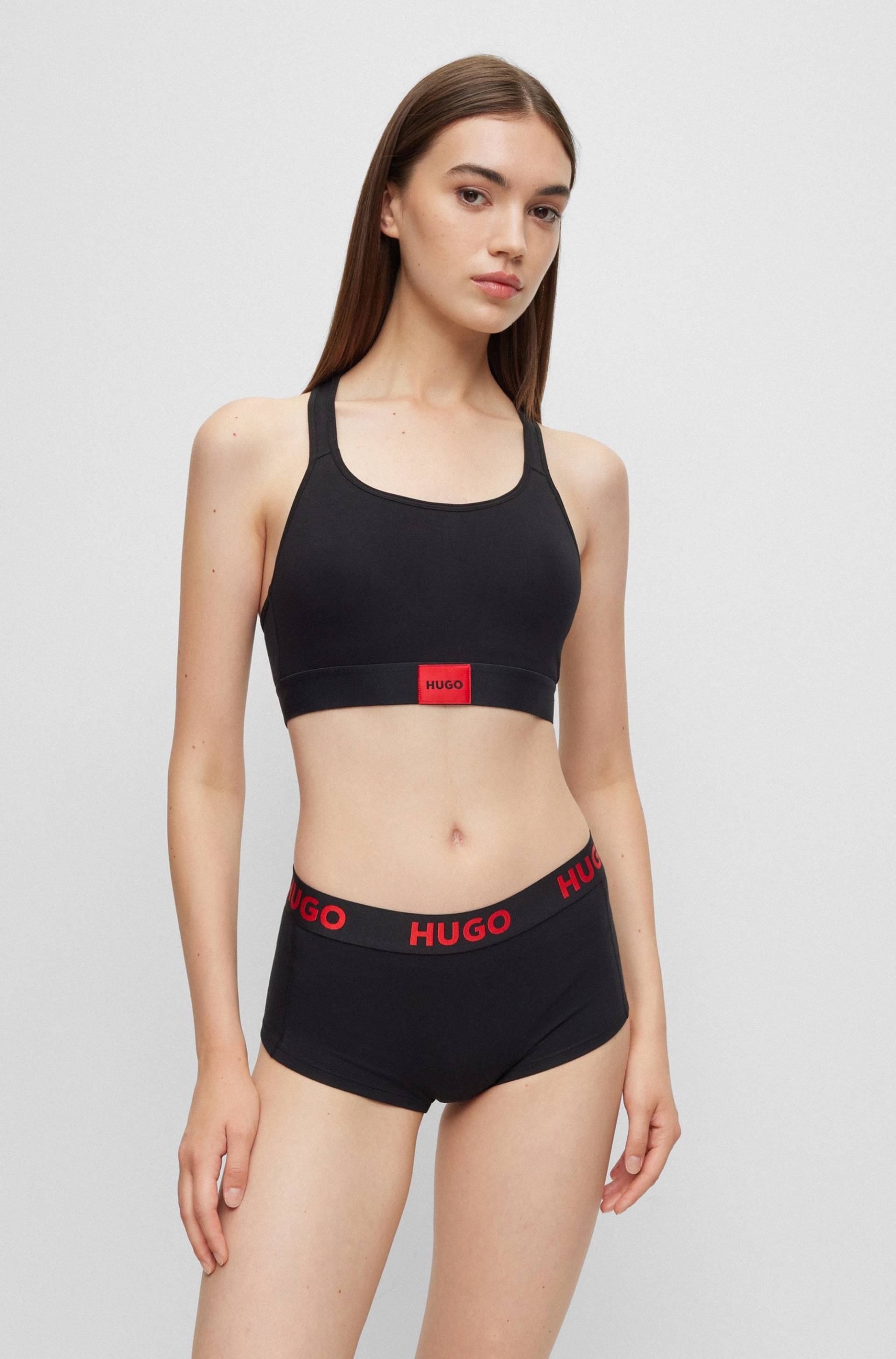 HUGO Underwear Bralette-BH »BRALETTE PAD.RED LAB«, mit aufgesticktem HUGO BOSS Logo von HUGO Underwear