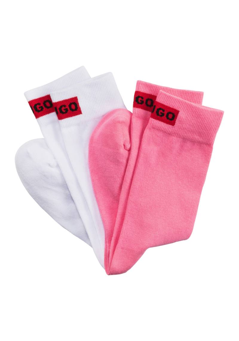 HUGO Underwear Businesssocken »2P RS LABEL CC W«, (Packung, 2 Paar, 2er), mit eingesticktem Markenlabel von HUGO Underwear