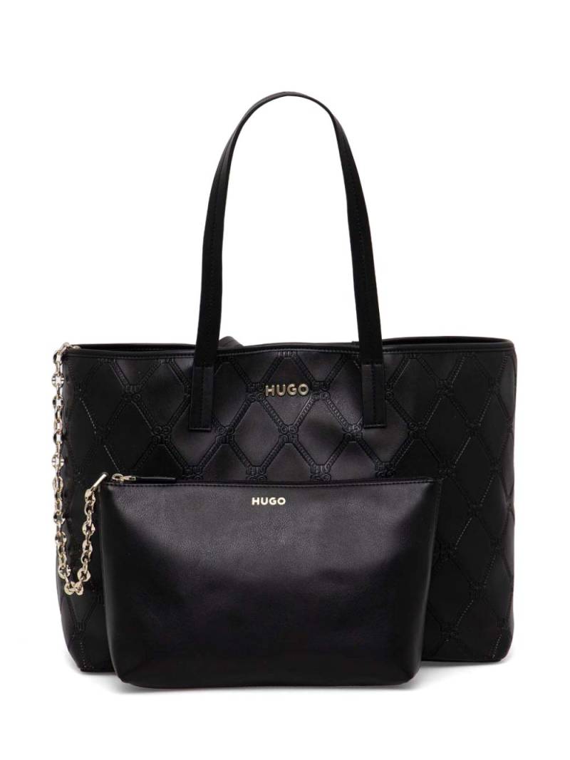 HUGO Chris tote bag - Black von HUGO