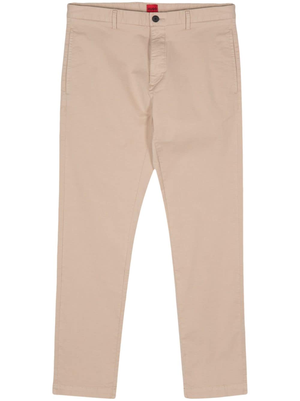 HUGO David gabardine tapered trousers - Neutrals von HUGO