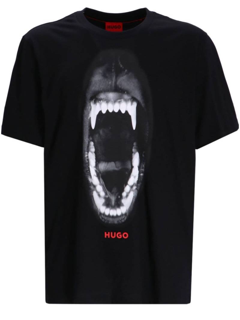 HUGO Egeeno t-shirt - Black von HUGO