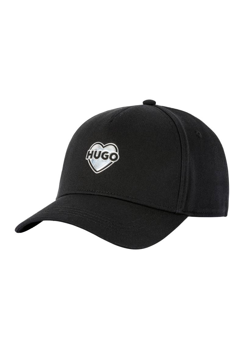 HUGO Fitted Cap »Cara_VALENTINE«, mit Metalllogo in Herzform, verstellbarer Verschluss von HUGO