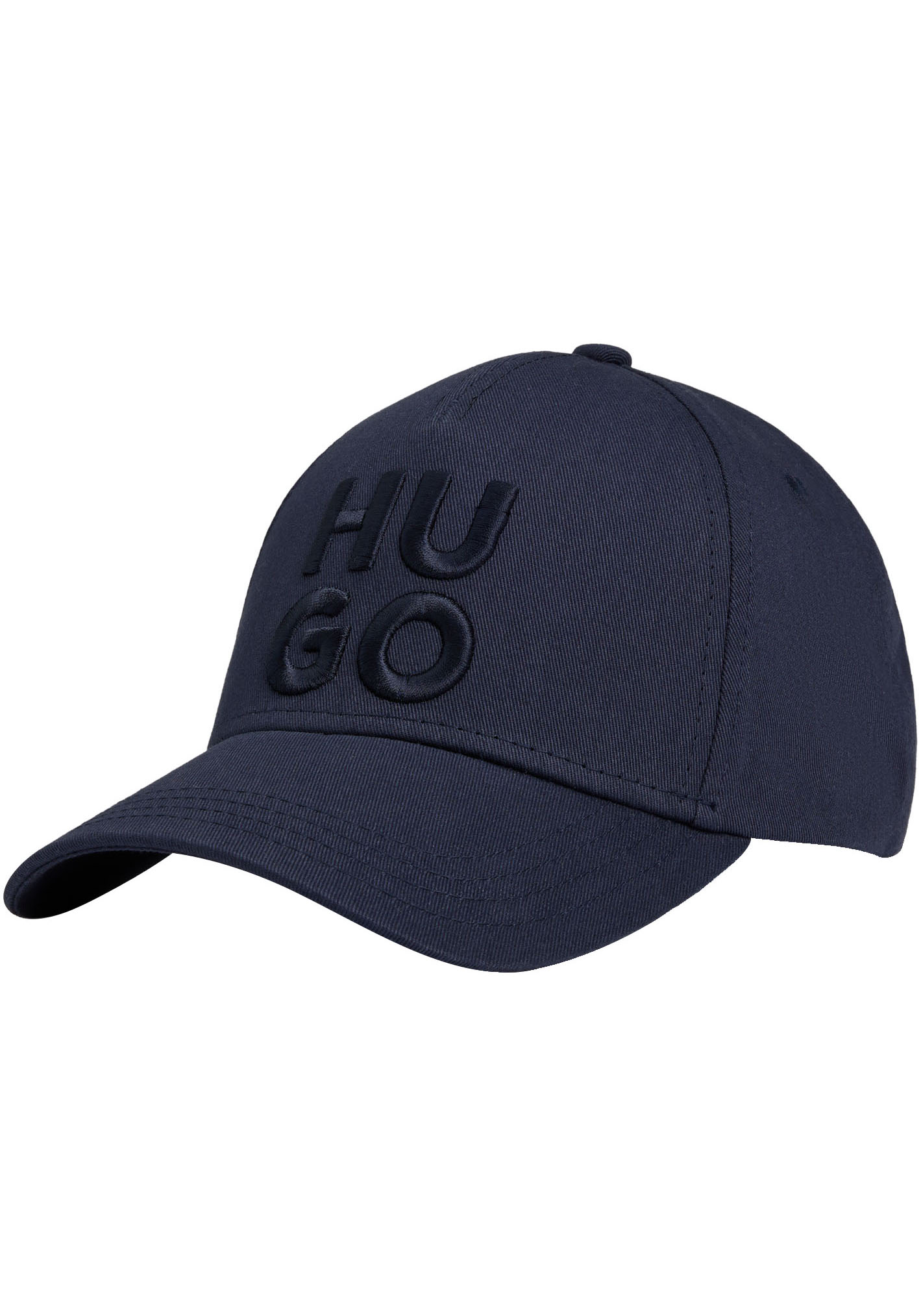 HUGO Fitted Cap »Jude-Stacked«, mit 3D Logostickerei, verstellbarer Verschluss, unisex von HUGO