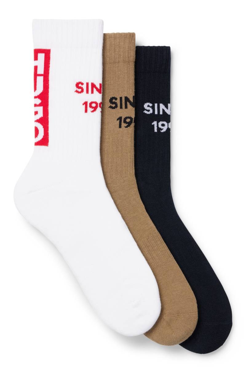 HUGO Underwear Freizeitsocken »3P QS SINCE93 CC«, (Packung, 3 Paar), mit HUGO Schriftzug von HUGO Underwear