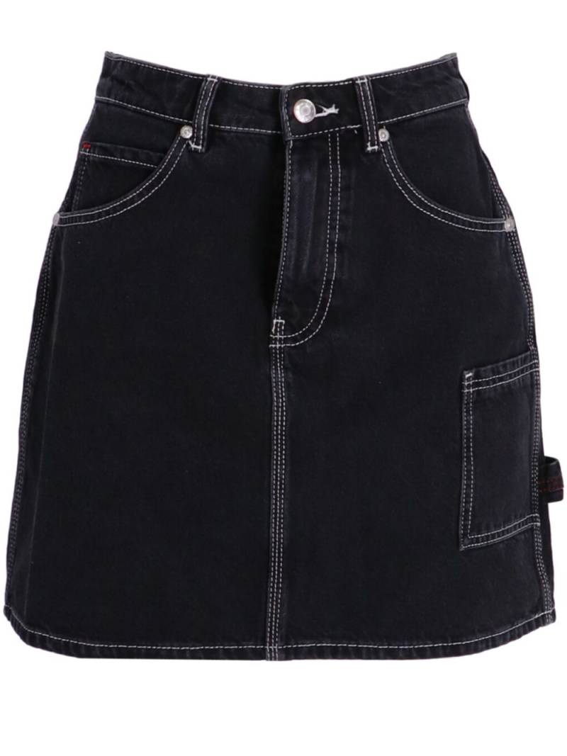 HUGO Galinda denim mini skirt - Black von HUGO