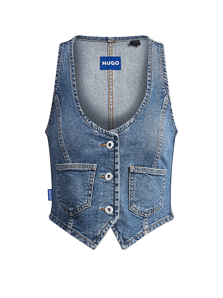 HUGO Gilet GARDENIA blau | L von HUGO