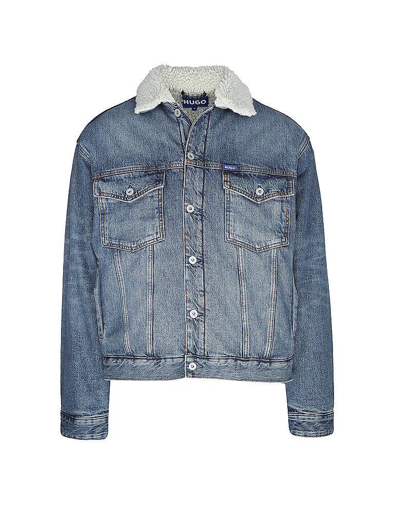 HUGO Jeansjacke DEX blau | L von HUGO