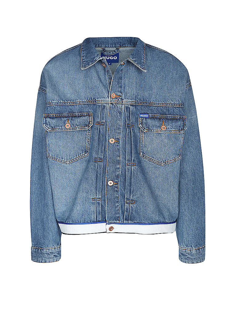 HUGO Jeansjacke blau | L von HUGO