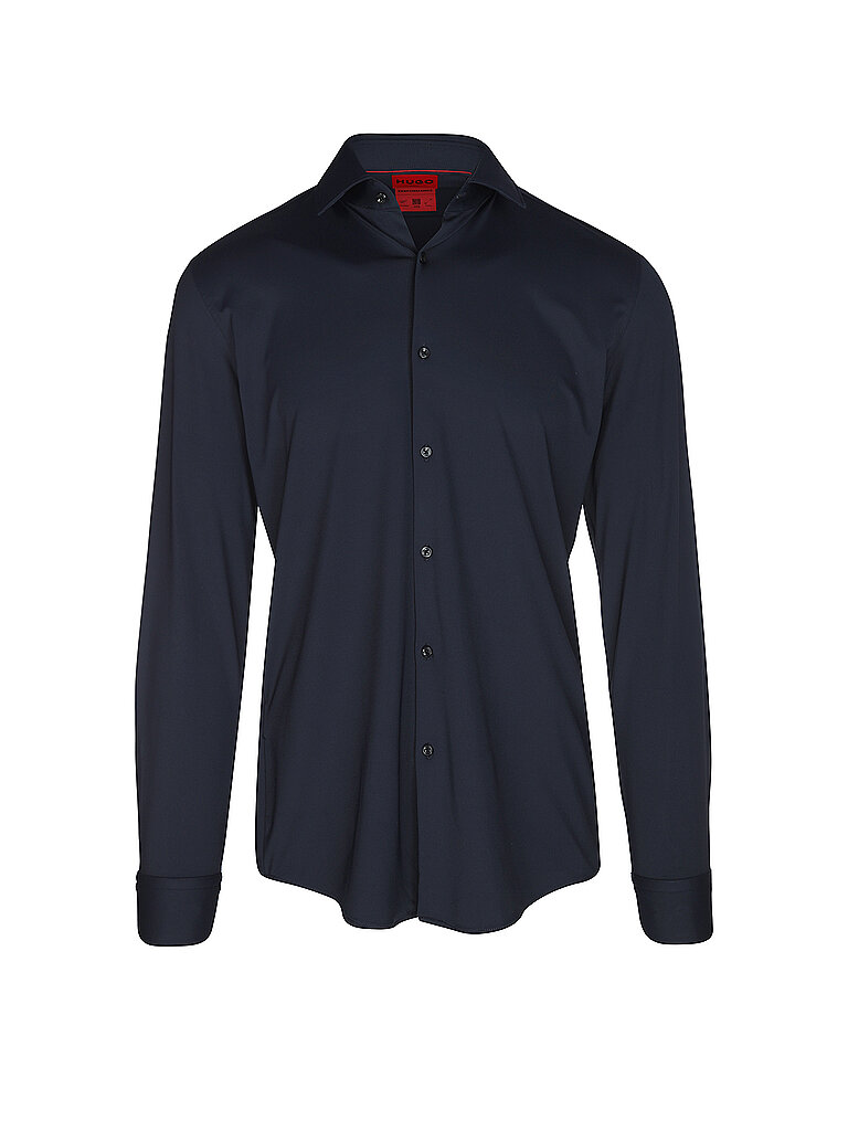 HUGO Jerseyhemd Slim Fit KENNO dunkelblau | 42 HUGO Jerseyhemd Slim Fit KENNO dunkelblau | 42 von HUGO