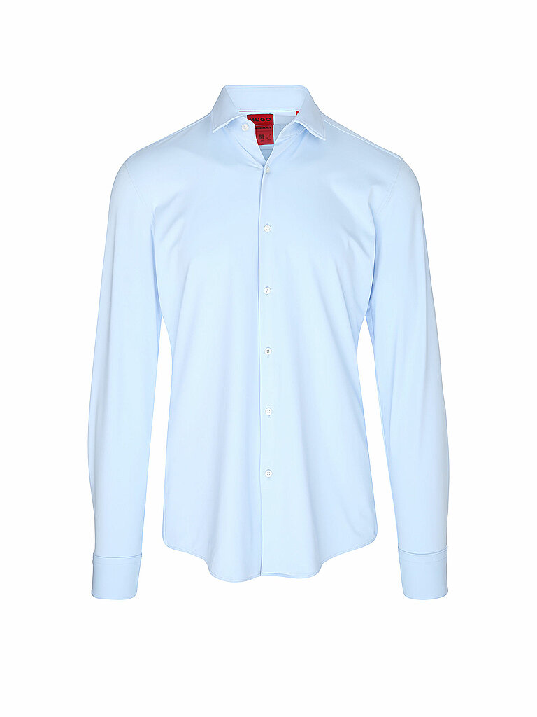 HUGO Jerseyhemd Slim Fit KENNO hellblau | 39 von HUGO