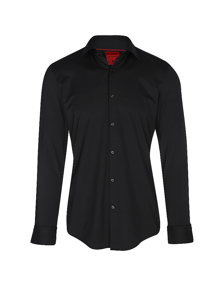 HUGO Jerseyhemd Slim Fit KENNO schwarz | 40 HUGO Jerseyhemd Slim Fit KENNO schwarz | 40 von HUGO