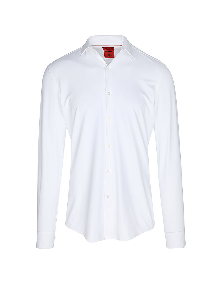 HUGO Jerseyhemd Slim Fit KENNO weiss | 37 von HUGO