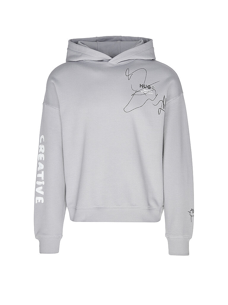 HUGO Kapuzensweater - Hoodie hellgrau | S HUGO Kapuzensweater - Hoodie hellgrau | S von HUGO