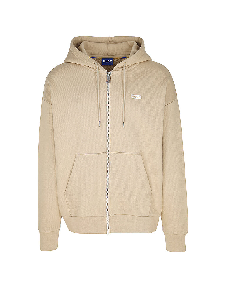 HUGO Kapuzensweatjacke NARDIMEZ beige | XS von HUGO