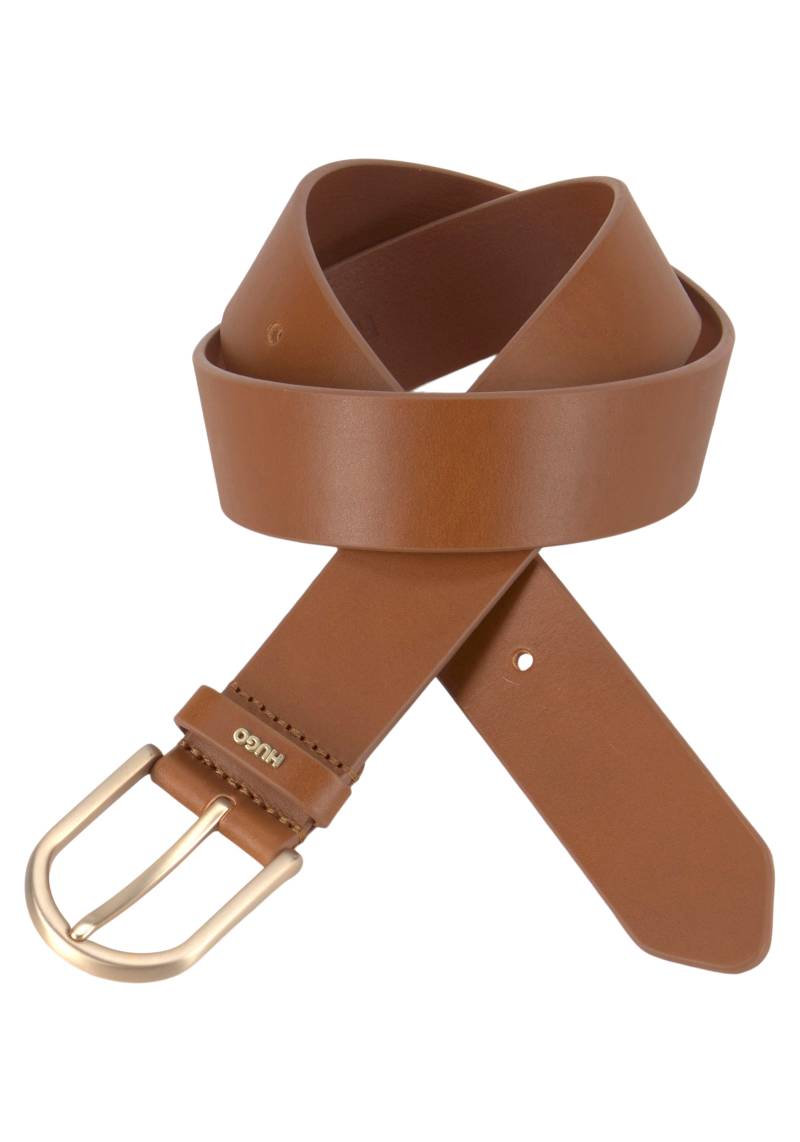 HUGO Ledergürtel »Zoey Belt 3,5cm«, mit kontrastfarbener Boss-Prägung am Verschluss von HUGO