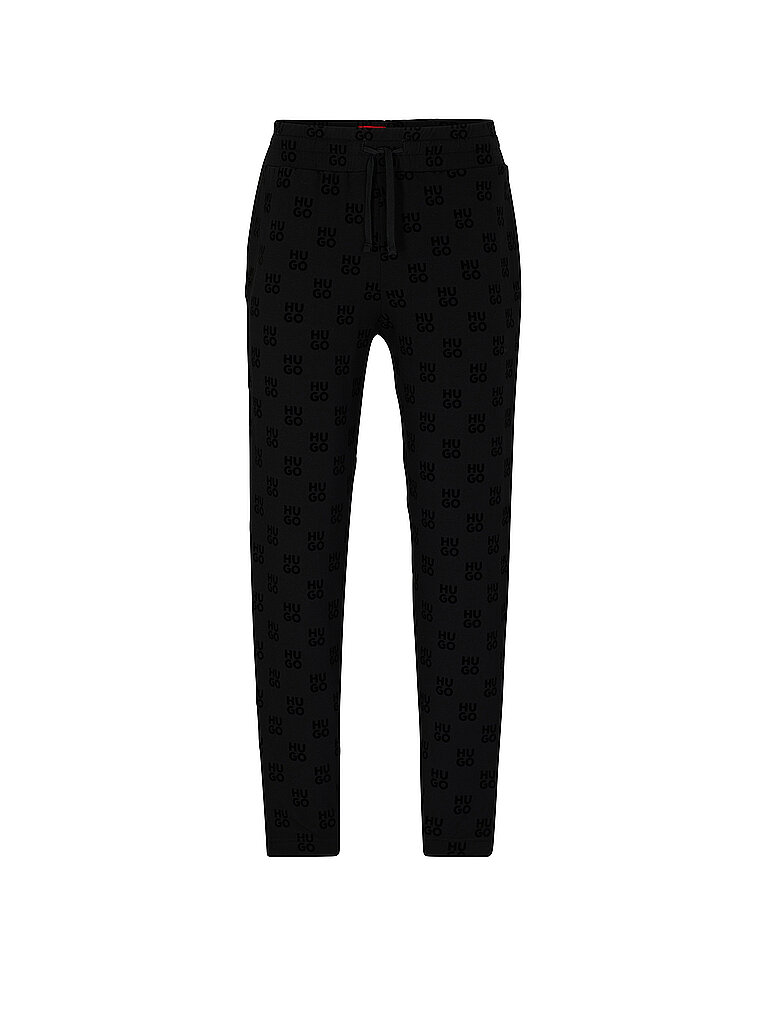 HUGO  Loungewear Hose FLOCK schwarz | XXL von HUGO