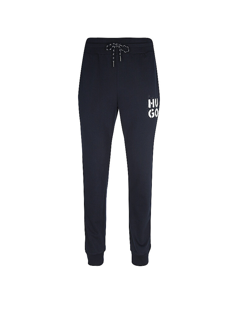 HUGO Loungewear Hose  blau | S von HUGO