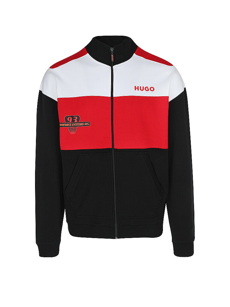 HUGO Loungewear Jacke  schwarz | S von HUGO