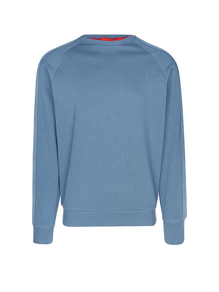 HUGO Loungewear Pullover blau | L von HUGO