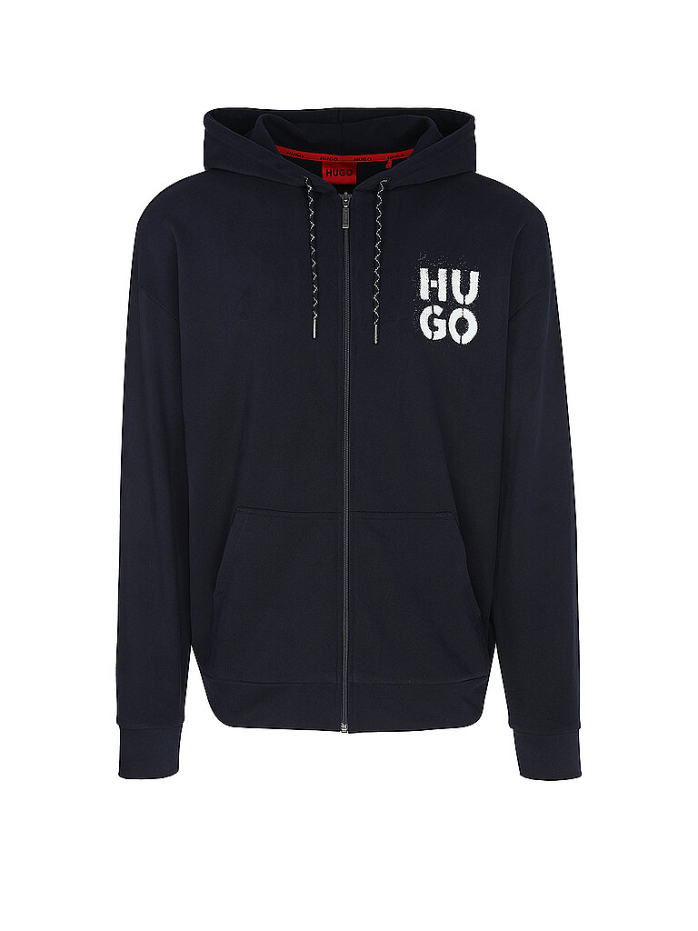 HUGO Loungewear Sweatjacke  blau | M von HUGO