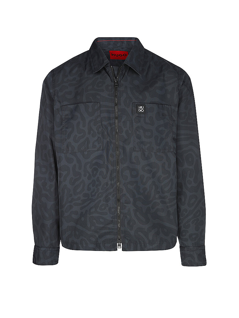 HUGO Overshirt schwarz | L von HUGO