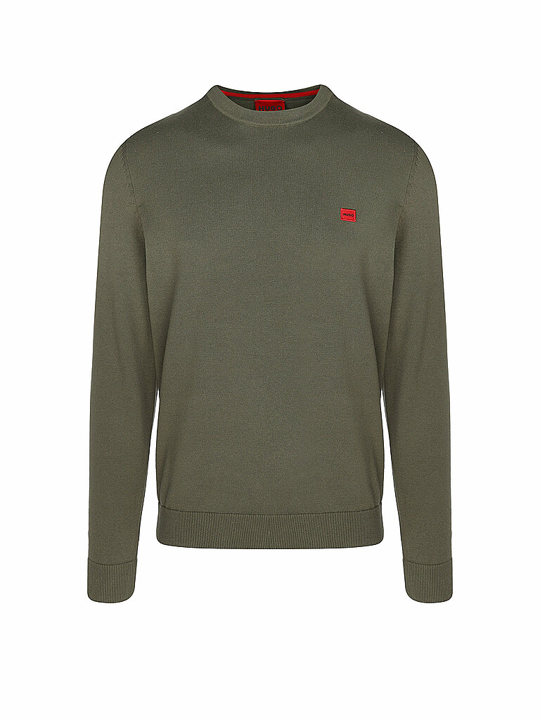 HUGO Pullover SAN CASSIUS olive | L von HUGO