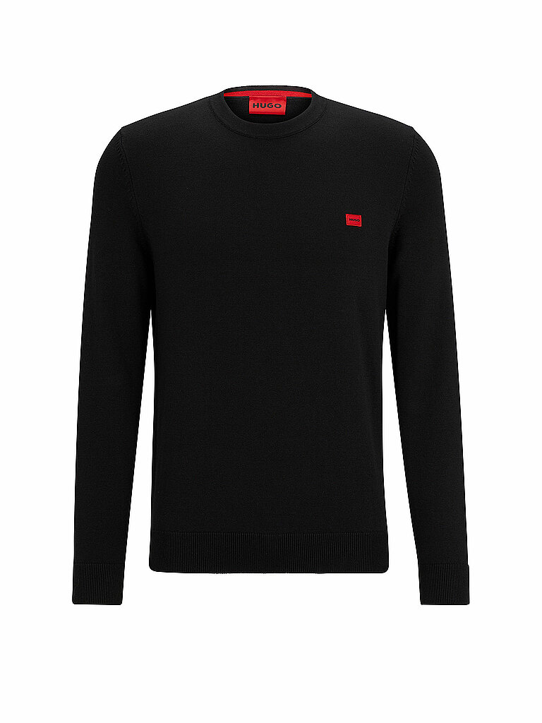 HUGO Pullover SAN CASSIUS schwarz | S von HUGO