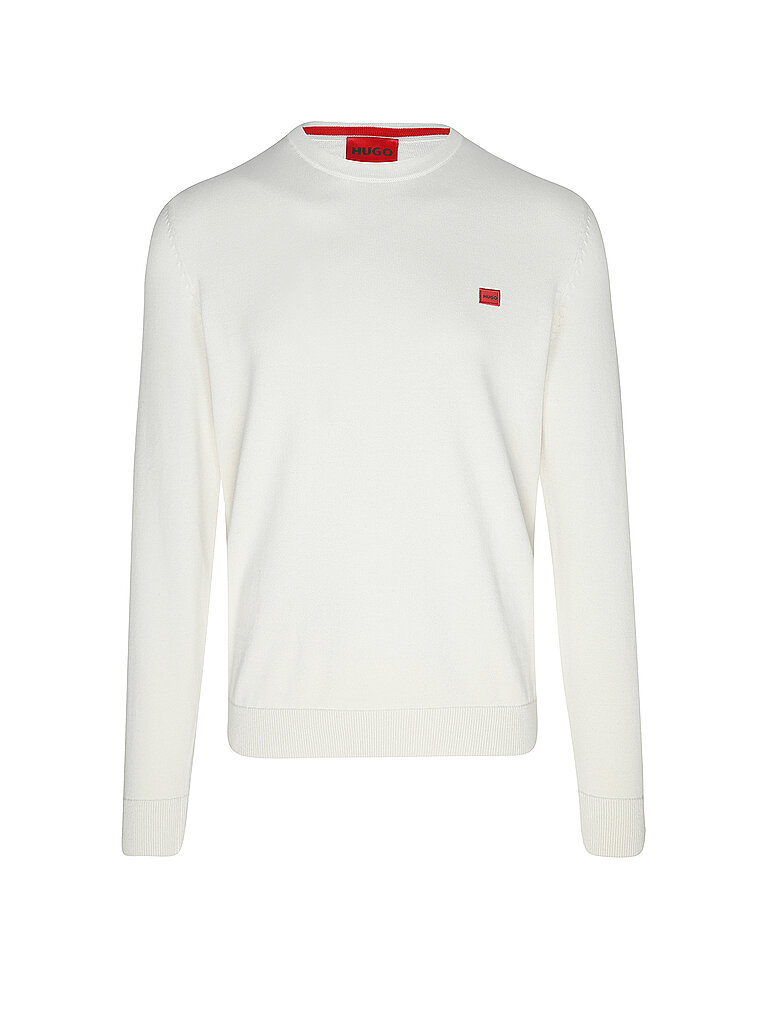 HUGO Pullover SAN CASSIUS weiss | L von HUGO