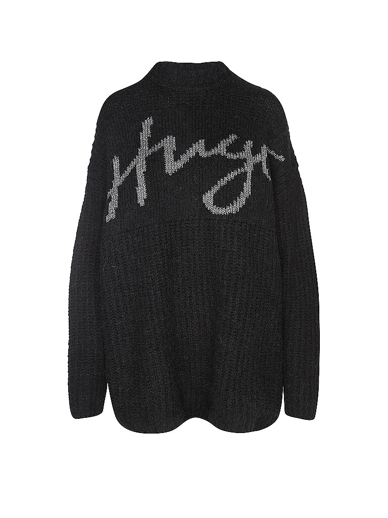 HUGO Pullover SLOGUESSY schwarz | L von HUGO