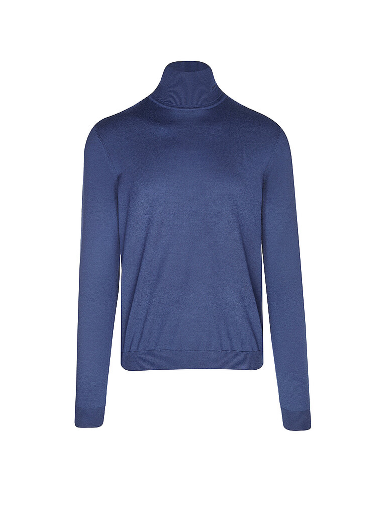 HUGO Rollkragenpullover SAN THOMAS blau | L von HUGO