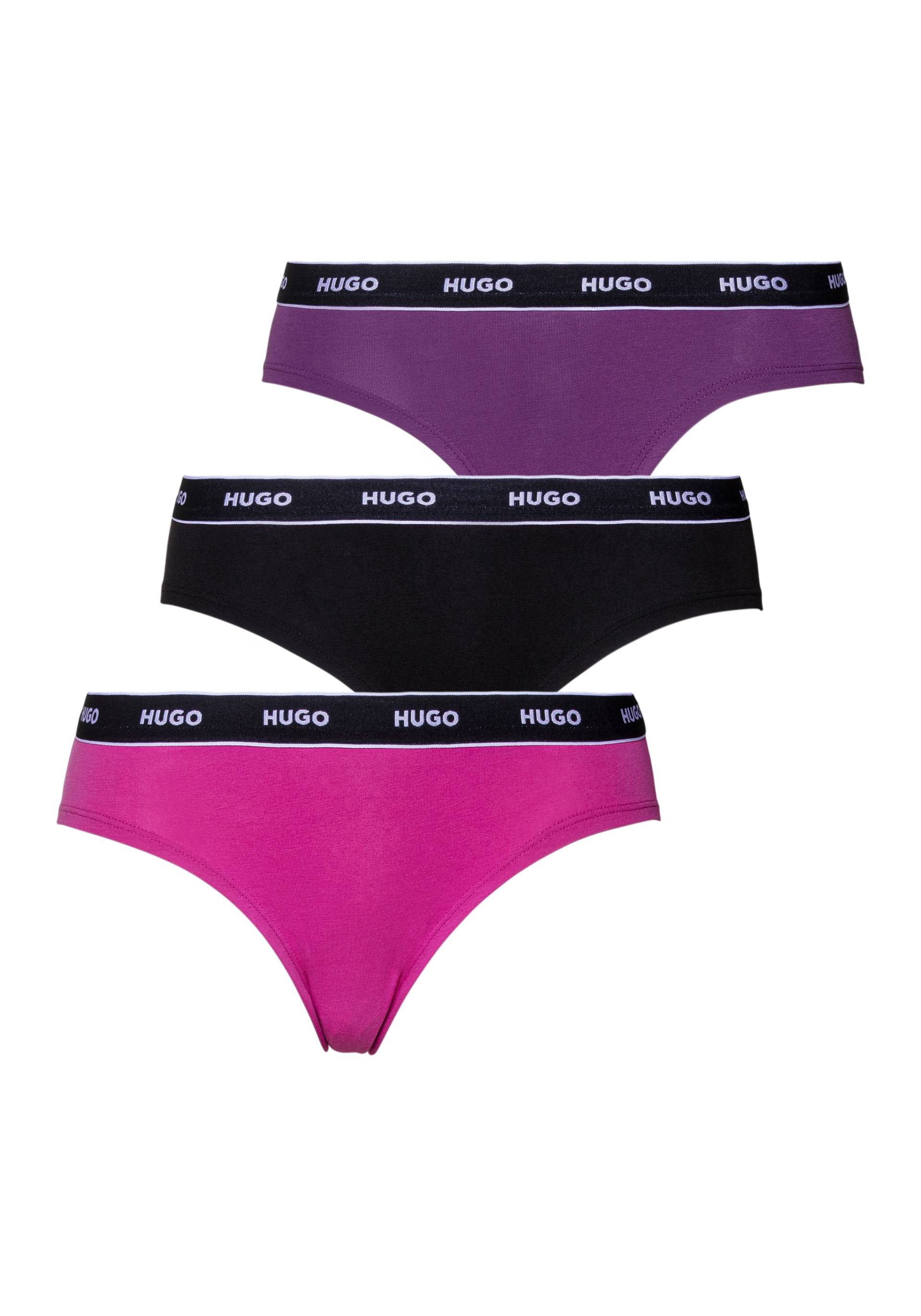 HUGO Underwear Slip »TRIPLET BRIEF STRIPE«, (Packung, 3 St., 3er-Pack), mit kontrastfarbenem Logobund von HUGO Underwear