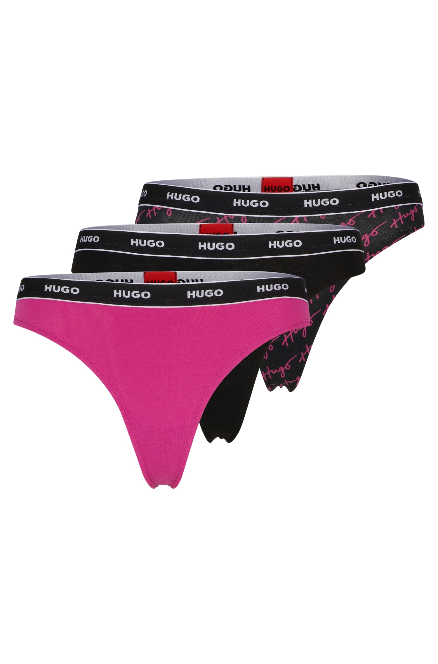 HUGO Underwear String »TRIPLET THONG DESIGN«, (Set, 3 St., 3), mit Logobund von HUGO Underwear