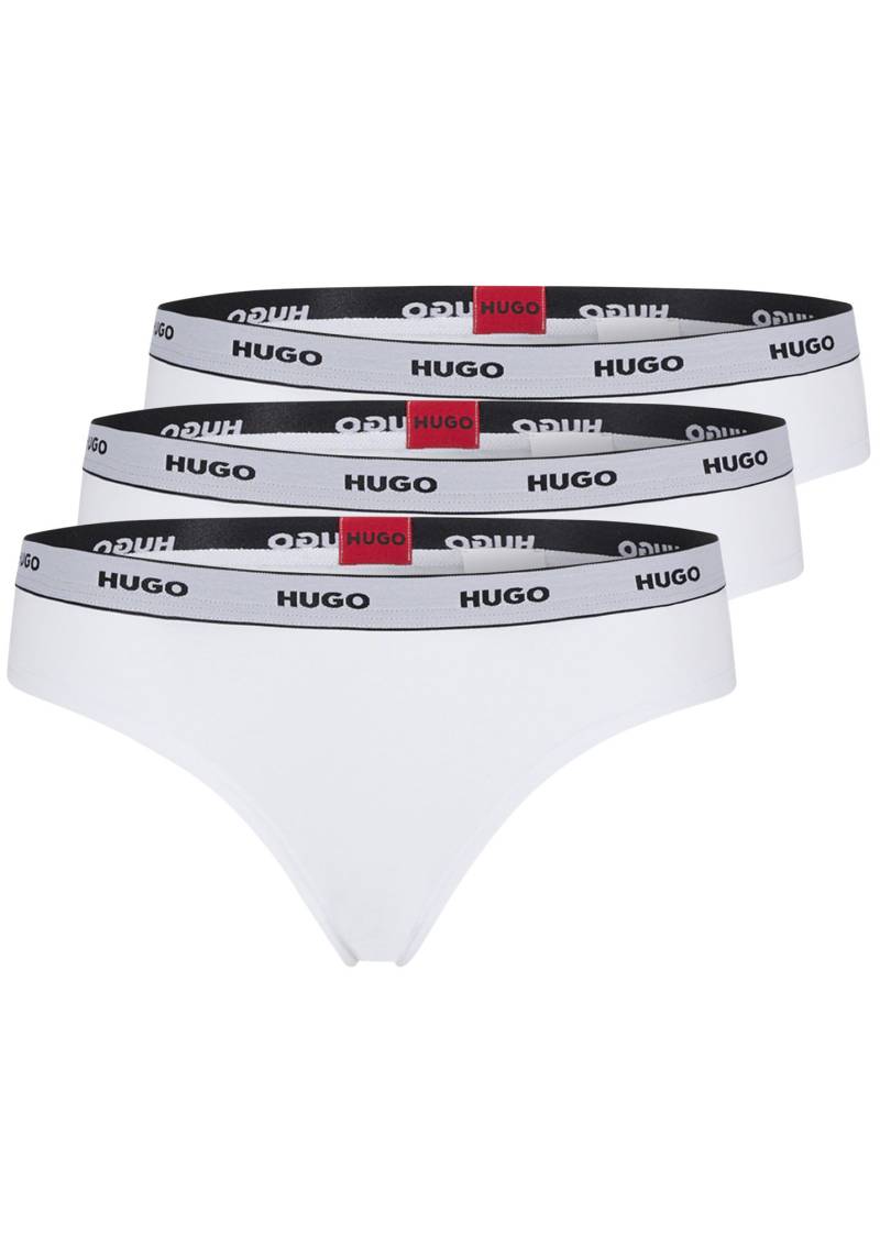 HUGO Underwear String »TRIPLET THONG STRIPE«, (3 St.), mit HUGO Logo-Elastikbund von HUGO Underwear