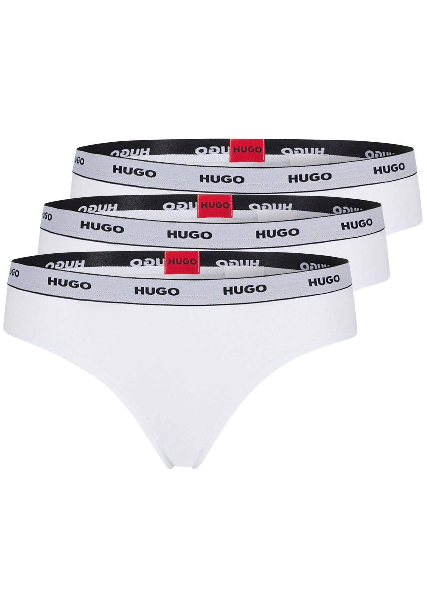 HUGO Underwear String »TRIPLET THONG STRIPE«, (3 St.), mit HUGO Logo-Elastikbund von HUGO Underwear