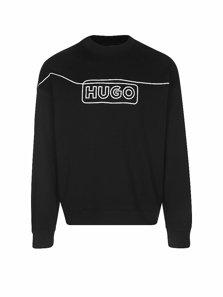 HUGO Sweater NOIDERYOS schwarz | L von HUGO