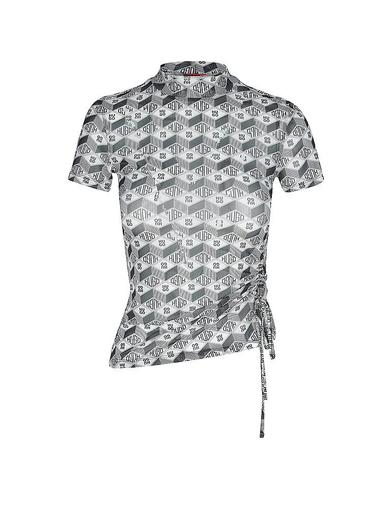 HUGO T-Shirt DASTORIA silber | M von HUGO