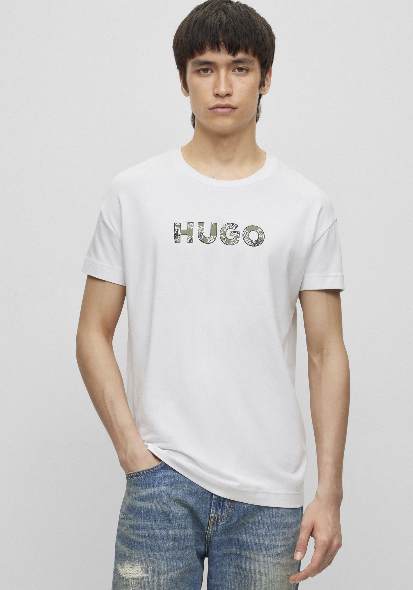 HUGO Underwear T-Shirt »Paisley T-Shirt«, mit Paisley-Logodruck von HUGO Underwear