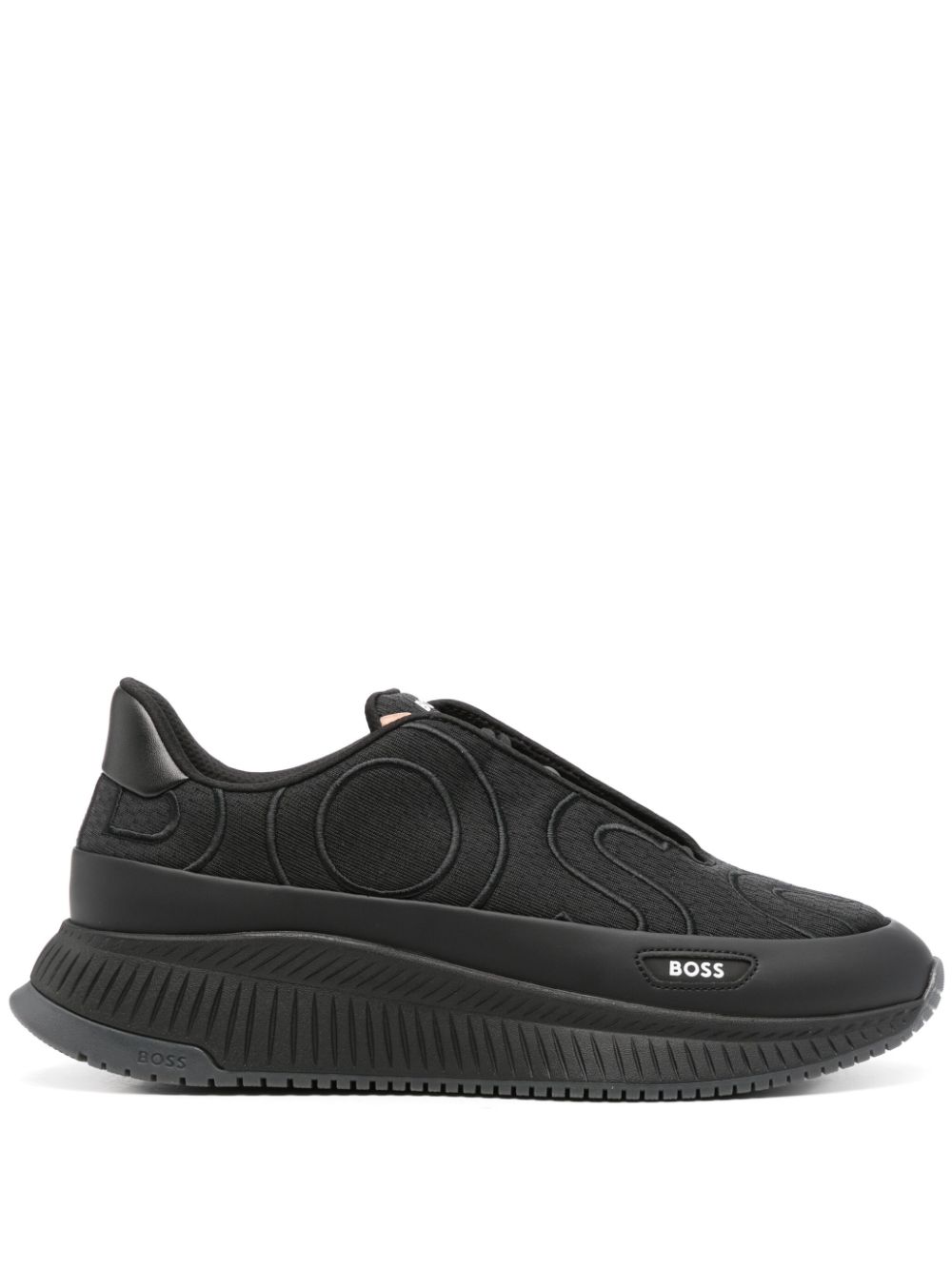 HUGO Ttnm Evo Runn logo-embroidered sneakers - Black von HUGO