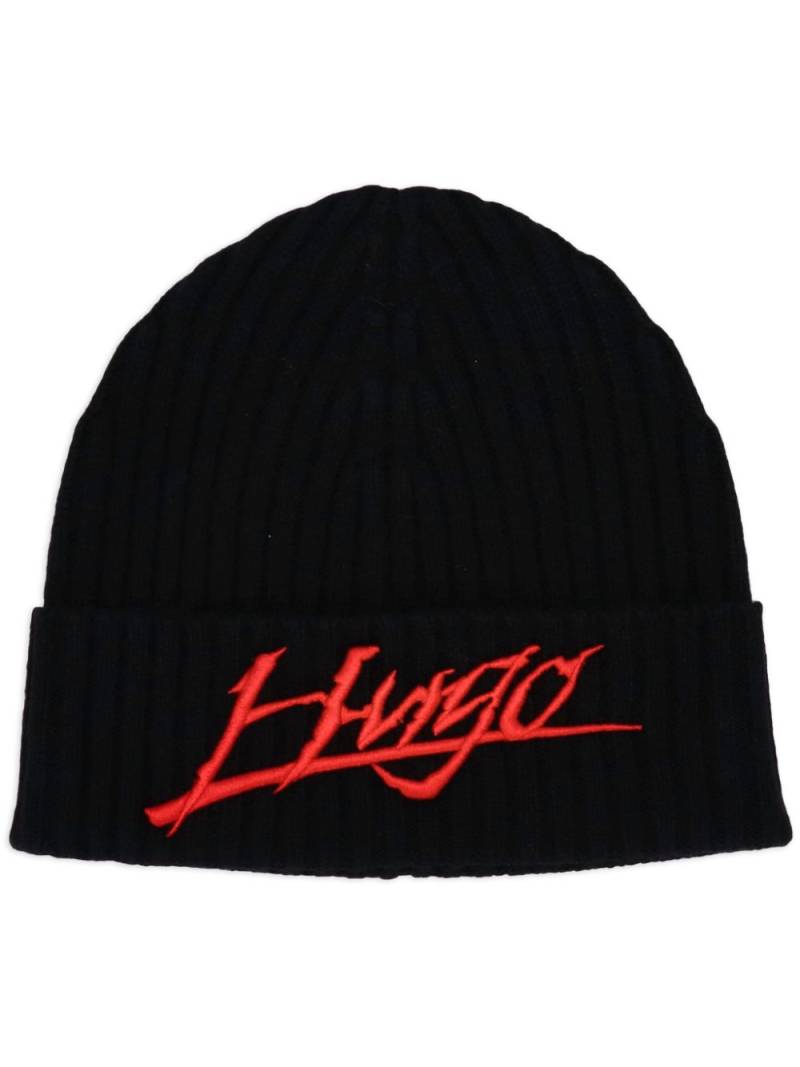 HUGO Xilla beanie - Black von HUGO