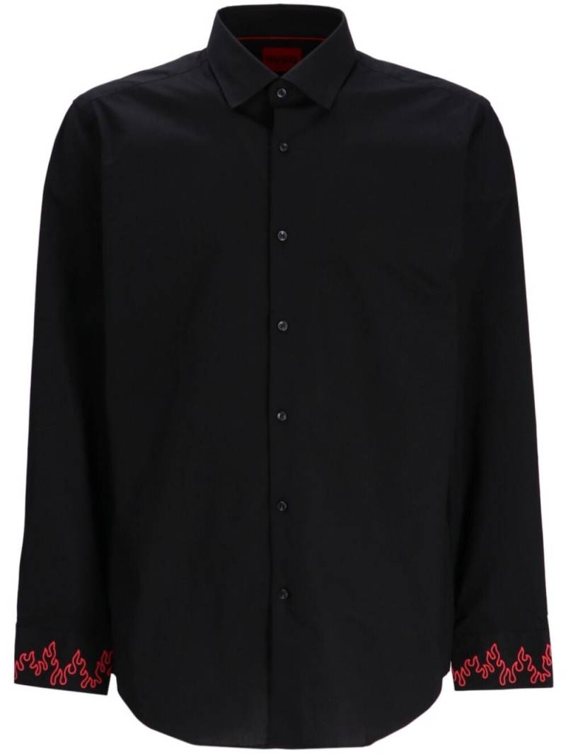 HUGO black cotton shirt von HUGO