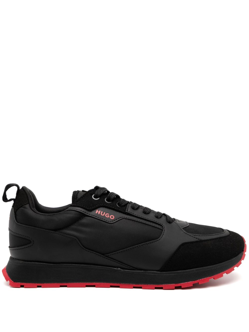 HUGO branded accents trainers - Black von HUGO