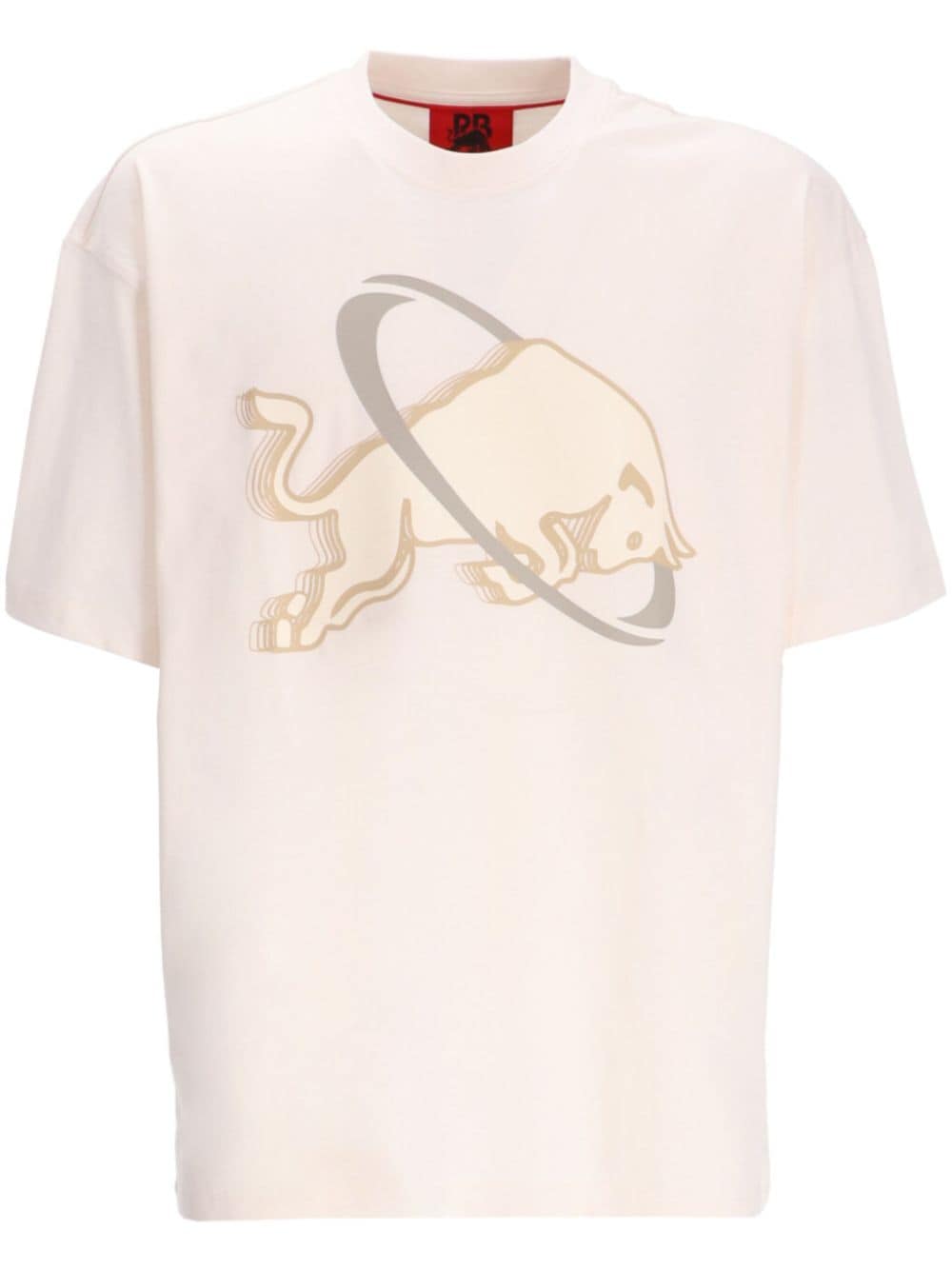 HUGO bull-print cotton T-shirt - White von HUGO