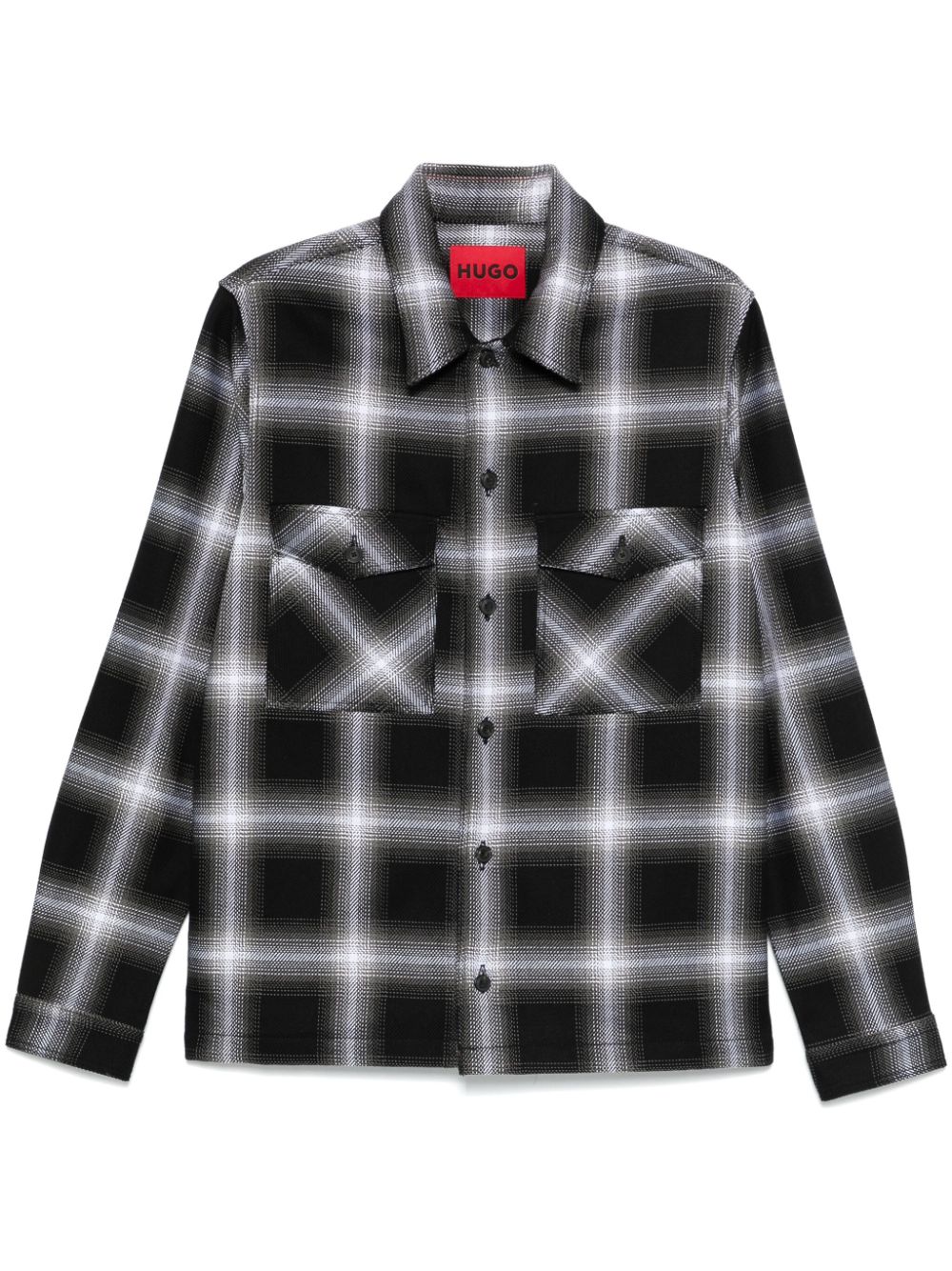 HUGO checked shirt - Black von HUGO