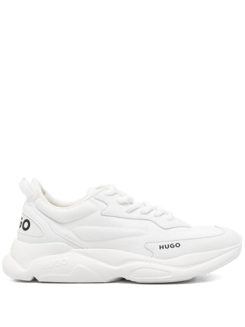 HUGO contrasting-logo sneakers - White von HUGO