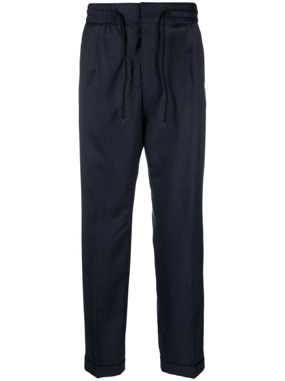 HUGO drawstring-waist tapered trousers - Blue von HUGO