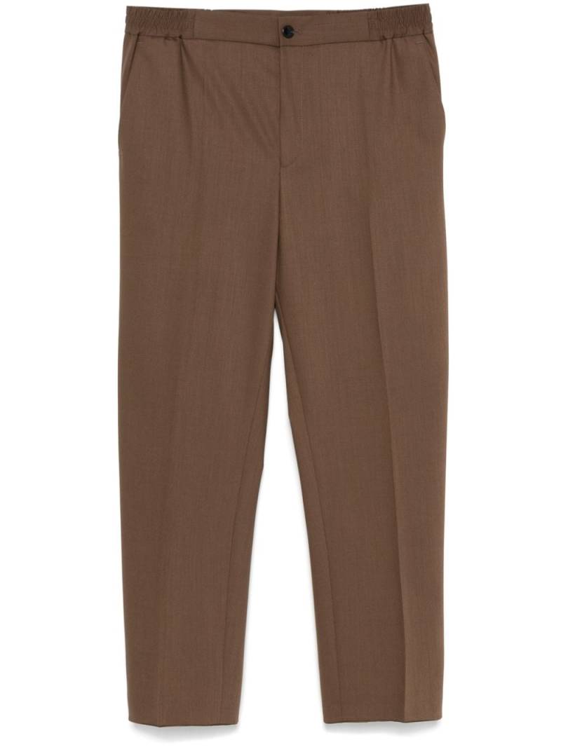 HUGO elasticated-waistband trousers - Brown von HUGO