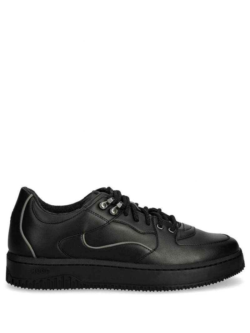 HUGO faux-leather sneakers - Black von HUGO